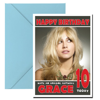 Personalised Pixie Lott Celebrity Birthday Card