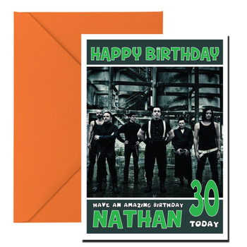 Personalised Rammstein 1 Music Birthday Card Personalised Rammstein 1 Music Birthday Card