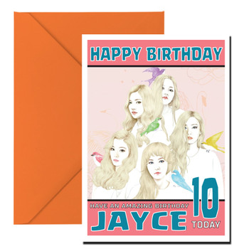 Personalised Red Velvet Celebrity Birthday Card (Sa Personalised Red Velvet Celebrity Birthday Card (Sa