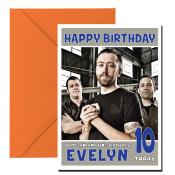 Personalised Rise Against 2 Music Birthday Card