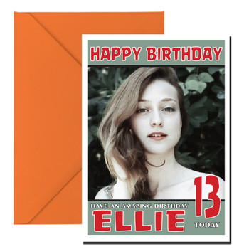 Personalised Russian Red 1 Celebrity Birthday Card