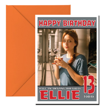 Personalised Russian Red 2 Celebrity Birthday Card