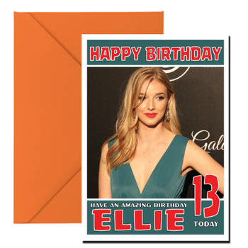 Personalised Sarah Blaine Celebrity Birthday Card (Sa Personalised Sarah Blaine Celebrity Birthday Card (Sa