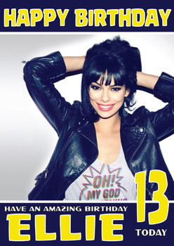 Personalised Scarlett Etienne Celebrity Birthday Card (Sa