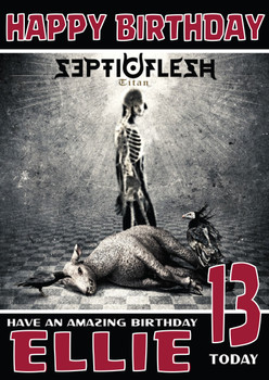 Personalised Septicflesh Celebrity Birthday Card Personalised Septicflesh Celebrity Birthday Card