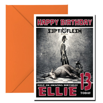 Personalised Septicflesh Celebrity Birthday Card Personalised Septicflesh Celebrity Birthday Card