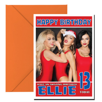 Personalised Serebro Celebrity Birthday Card Personalised Serebro Celebrity Birthday Card