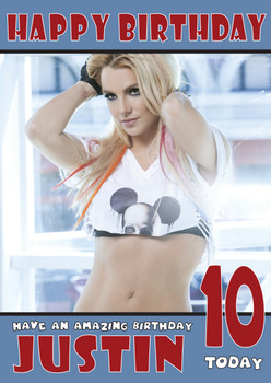 Personalised Singers Celebrity Birthday Card