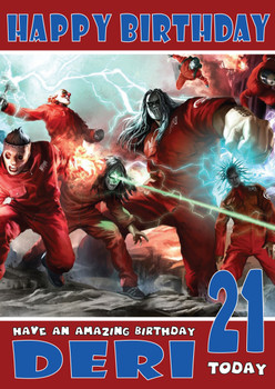 Personalised Slipknot 2 Celebrity Birthday Card