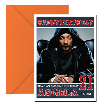 Personalised Snoop Dogg Celebrity Birthday Card