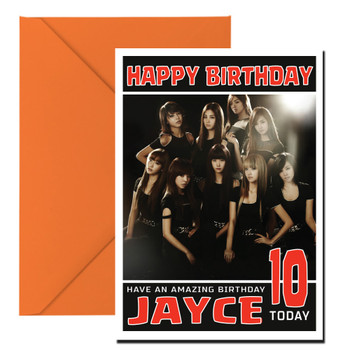 Personalised Snsdkpop Celebrity Birthday Card Personalised Snsdkpop Celebrity Birthday Card