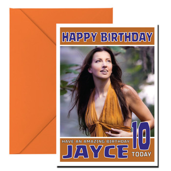 Personalised Sonja Alden Celebrity Birthday Card (Sa