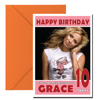 Personalised Stacy Keibler Celebrity Birthday Card