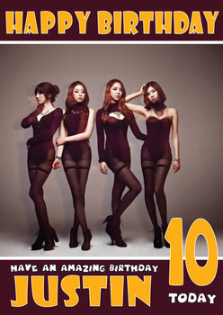 Personalised Stellar Synth 1 Celebrity Birthday Card