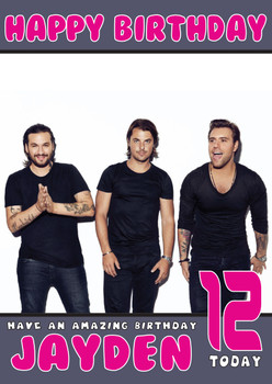 Personalised Swedish House Mafia 1 Music Birthday Card