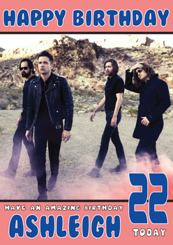 Personalised The Killers 1 Music Birthday Card