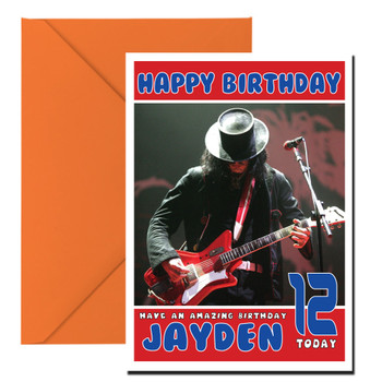 Personalised The White Stripes Music Birthday Card