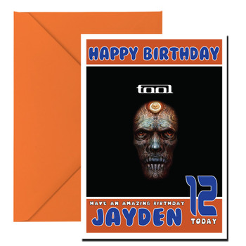 Personalised Tool Music Birthday Card Personalised Tool Music Birthday Card