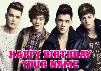 Personalised Union J Birthday Card Personalised Union J Birthday Card