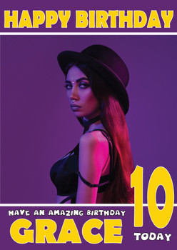 Personalised Univz Celebrity Birthday Card