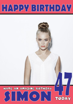 Personalised Zara Larsson Celebrity Birthday Card