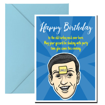 Personalised Naughty Birthday Turkey Neck Card Personalised Naughty Birthday Turkey Neck Card