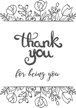 Personalised Thank You For Being You Card Personalised Thank You For Being You Card