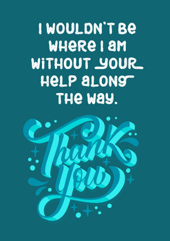 Personalised Thank You Without Your Help Card Personalised Thank You Without Your Help Card