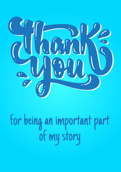 Personalised Thank You Part Of My Story Card Personalised Thank You Part Of My Story Card