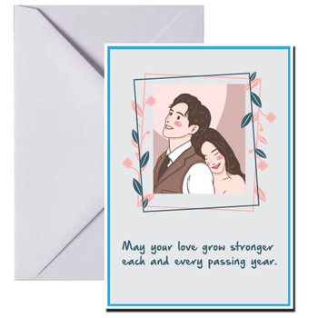 May your love grow stronger each and every passing year