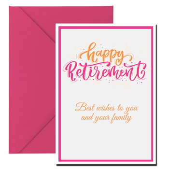 Best wishes to you and your family. Happy retirement! Best wishes to you and your family. Happy retirement!
