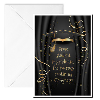 From student to graduate, the journey continues. Congrats! From student to graduate, the journey continues. Congrats!