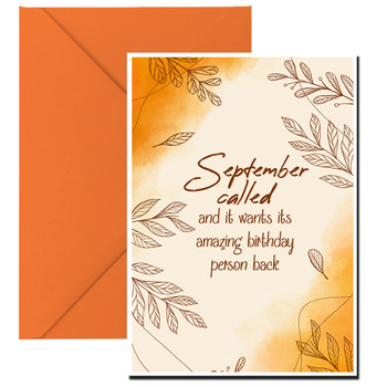 September called, and it wants its amazing birthday person back