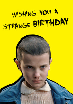 Eleven | Millie Bobby Brown | Stranger Things Birthday card