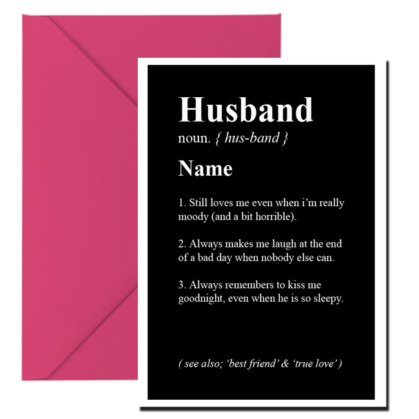 Rm91 Define Love - Husband  Card