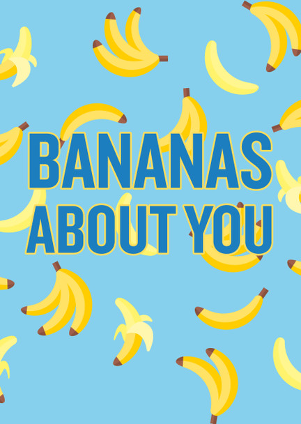 Naughty 22 Bananas About You Card
