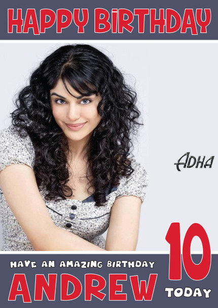 Adah Sharma 1 Bollywood Birthday Card