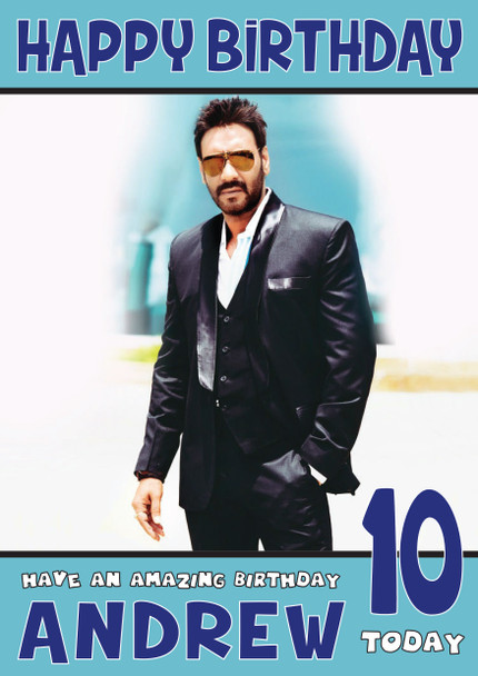 Ajay Devgan 2 Bollywood Birthday Card