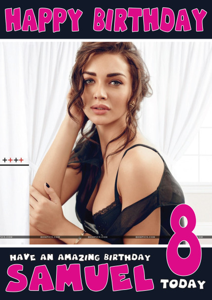 Amy Jackson Bollywood Birthday Card