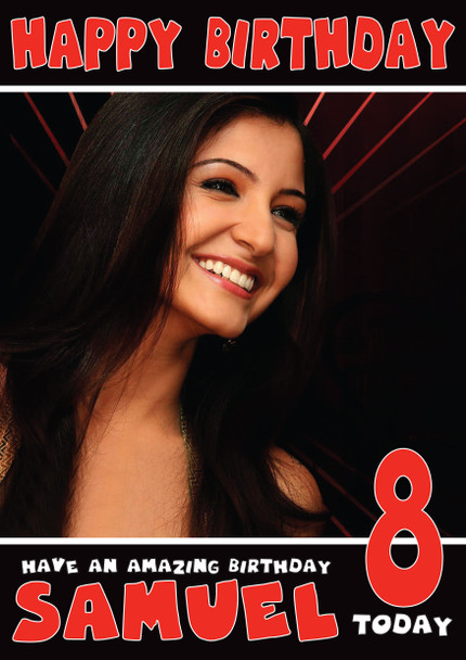 Anushka Sharma 3 Bollywood Birthday Card