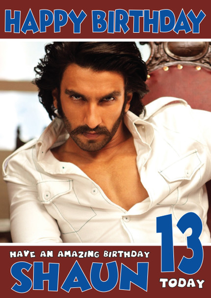 Gunday Bollywood Birthday Card