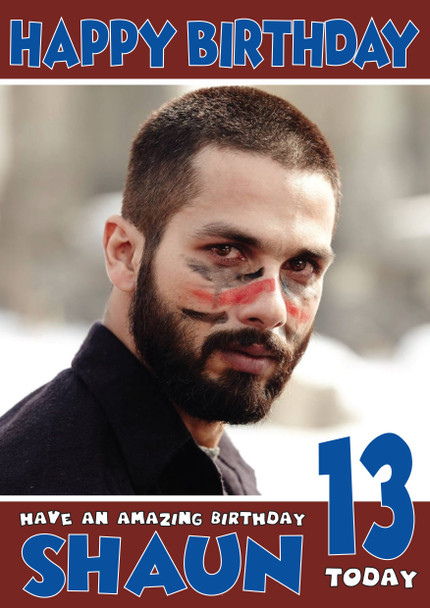 Haider Bollywood Birthday Card