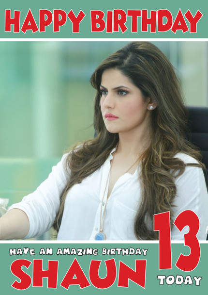 Hate Story 2 Bollywood Birthday Card