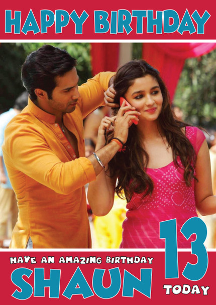 Humpty Sharma Ki Dulhania 2 Bollywood Birthday Card