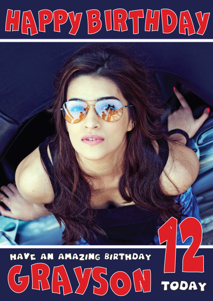 Kriti Sanon Bollywood Birthday Card