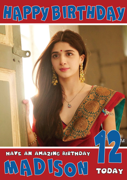 Mawra Hocane Bollywood Birthday Card