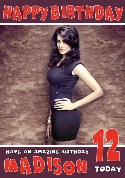 Nargis Fakhri 2 Bollywood Birthday Card