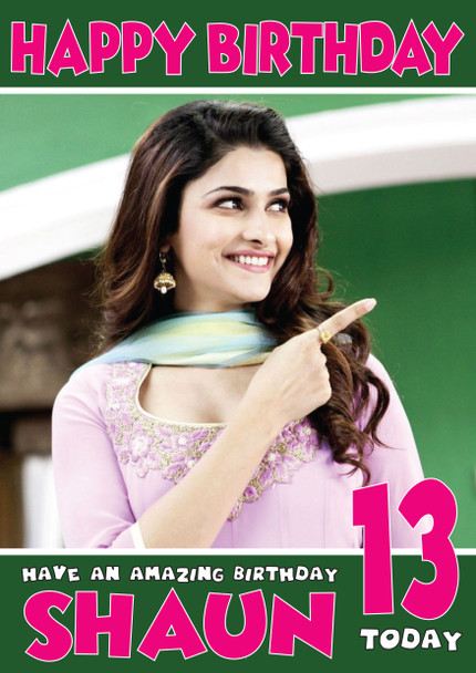 Prachi Desai 1 Bollywood Birthday Card