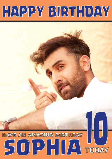 Ranbir Kapoor 1 Bollywood Birthday Card