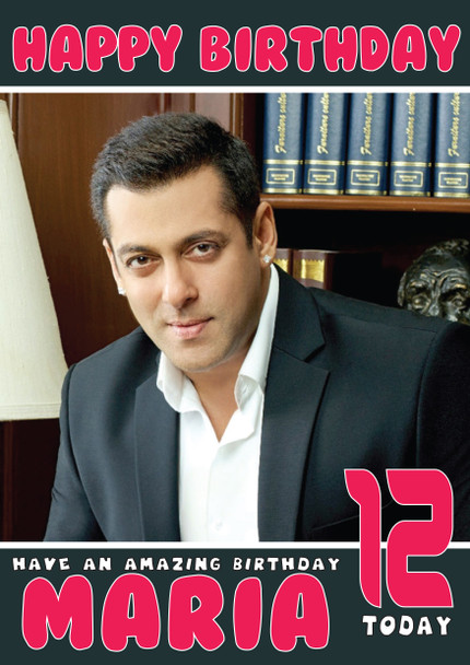 Salman Khan 1 Bollywood Birthday Card